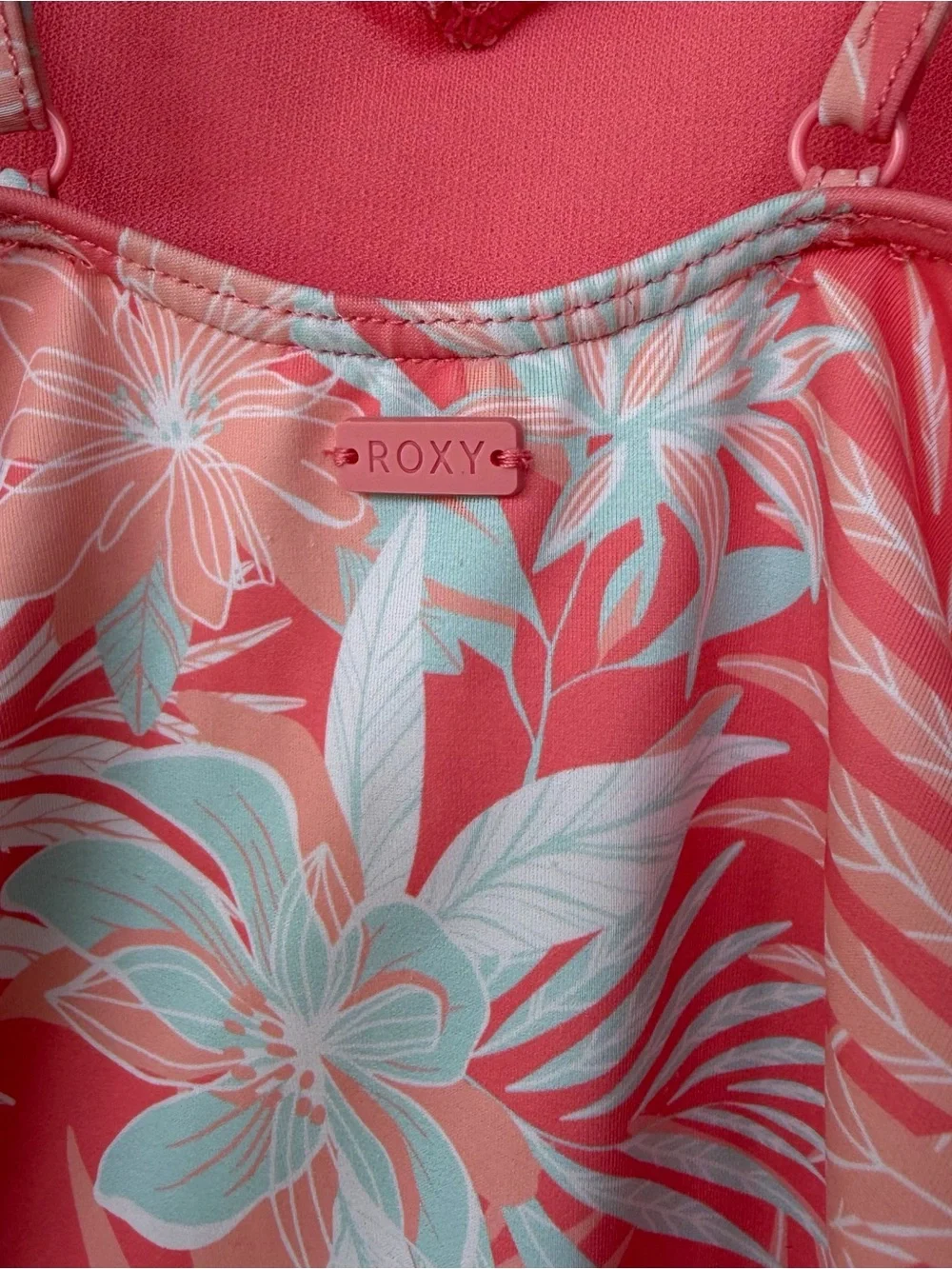 •Roxy Girl• Tropical Floral One-Piece Swimsuit – Size 8